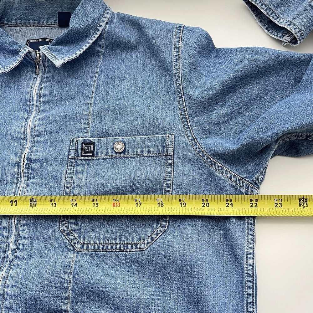 VTG Pepe Jeans London Women's Denim Jacket Sz M Full Zip medium Wash barn '94 - Picture 15 of 16